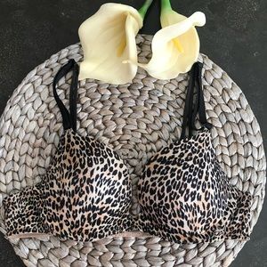 [Victoria’s Secret] Leopard Print Push-up Bra